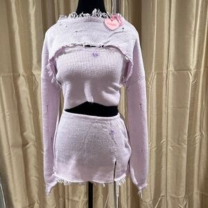 Voight Poppy Lavender Two-Piece Set